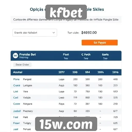 Avaliação das opções de pagamento no kfbet